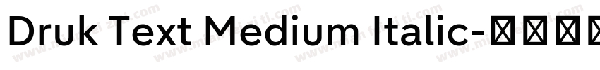 Druk Text Medium Italic字体转换